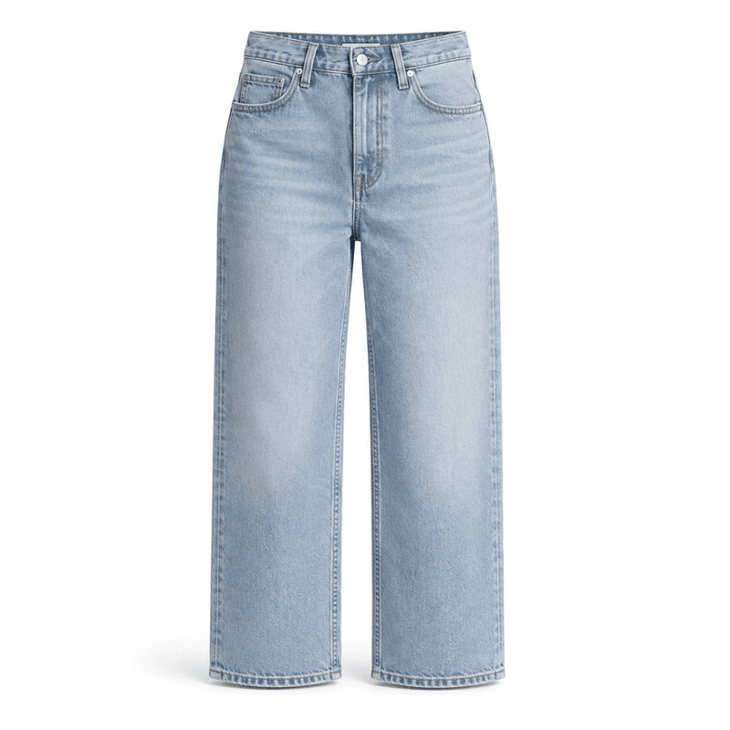 Wide light blue jeans 